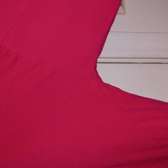 Life is Good Tunic Top Pink Fuscia Purple Embroidered Powered by Optimism Large - Picture 8 of 11